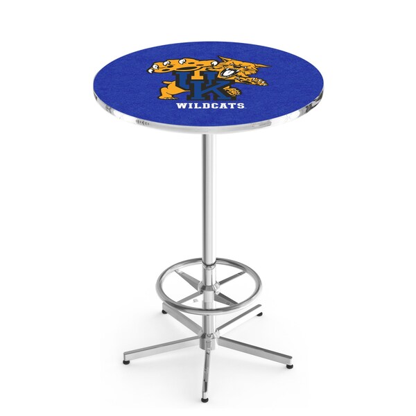 42" Chrome Kentucky "Wildcat" Pub Table
